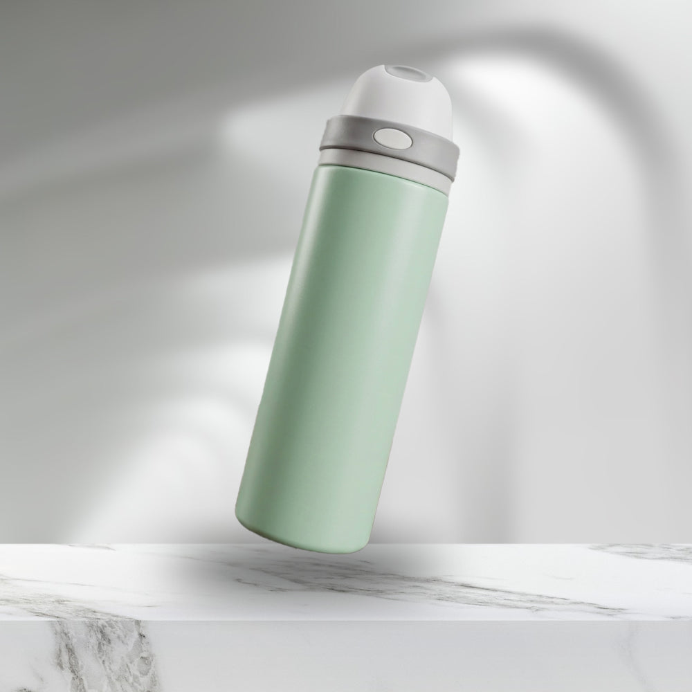 AZM – Stainless Steel Travel Flask with One-Click Flip Top Bottle