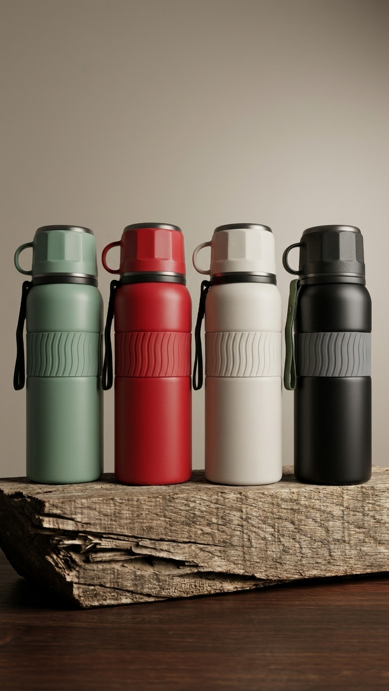 Nuqta – Stainless Steel Thermal Bottles with Built-in Serving Cups