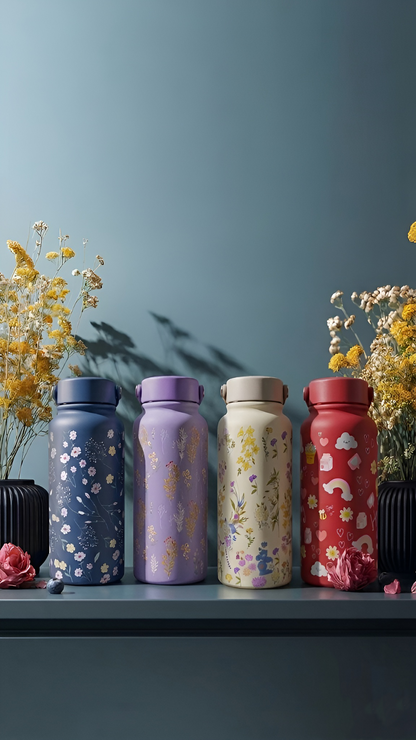 Ronak – Insulated Leak-Proof Travel Flasks with Floral and Whimsical Designs