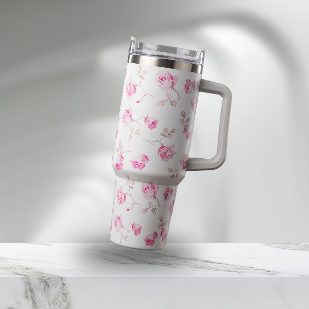 Gul – 40oz/1200ml Stainless Steel Tumblers with Handles and Straw Lids